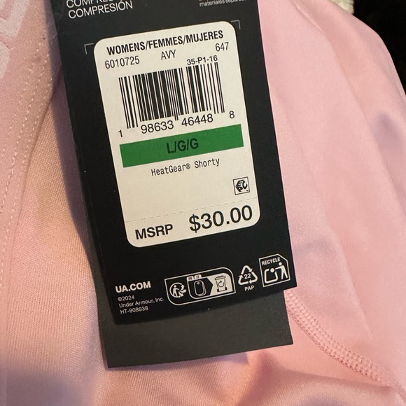 Under Armour Women’s HeatGear Shorty 3” Shorts New With Tags - Picture 6 of 7
